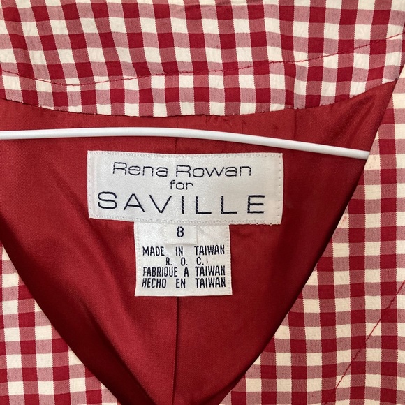 Rena Rowen for Seville Fitted Checkered Vest. 8 - Picture 3 of 6
